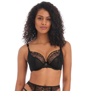 Freya Temptress soft plunge czarny-paski