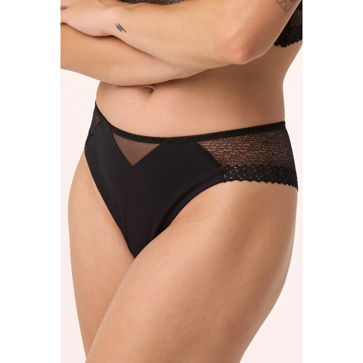 Majtki bawełniane brazylijskie Babell BBL211 szorto-stringi tanga COTTON czarne