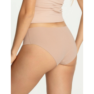 Majtki bawełniane klasyczne pełne Julimex Cotton Mood Classic figi bezszwowe beżowe