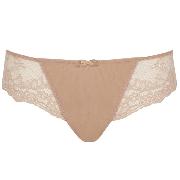 Majtki koronkowe brazylian Panache ANA 9392 figi tanga beżowe