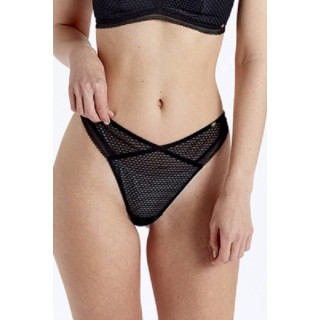 Pretty Polly Diamond Mesh stringi czarne