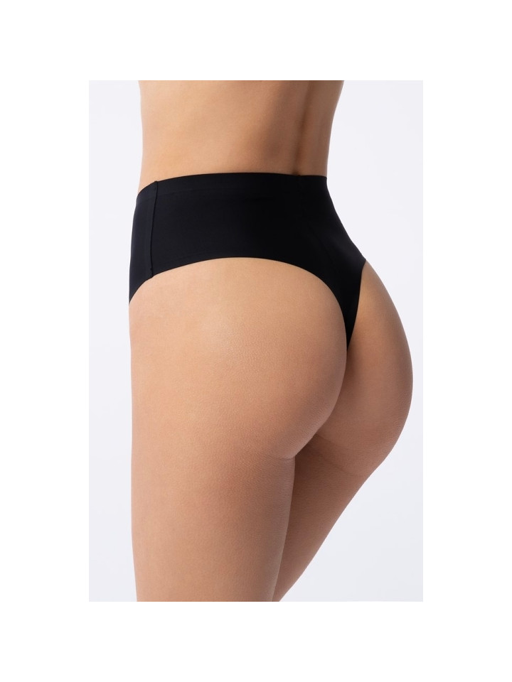Julimex String Maxi stringi midi bezszwowe czarne