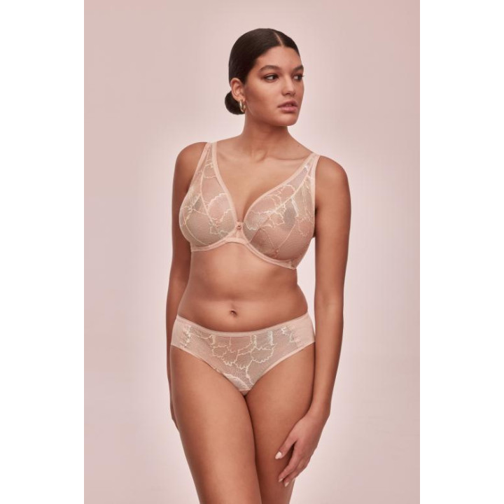 Biustonosz braletka koronkowa Alles Loretto bralette soft beżowy