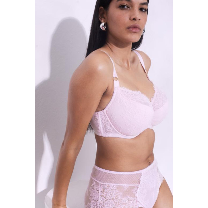 Biustonosz półusztywniany Alles Hush Blush semi-soft pudrowy róż