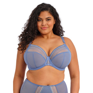 Biustonosz koronkowy Elomi Matilda soft plunge niebieski