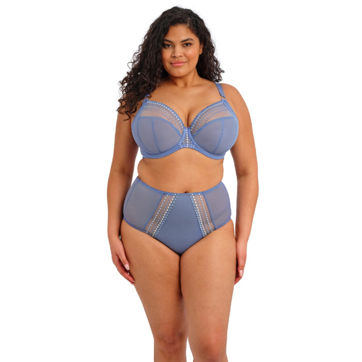 Biustonosz koronkowy Elomi Matilda soft plunge niebieski