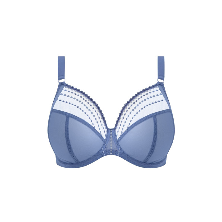 Biustonosz koronkowy Elomi Matilda soft plunge niebieski