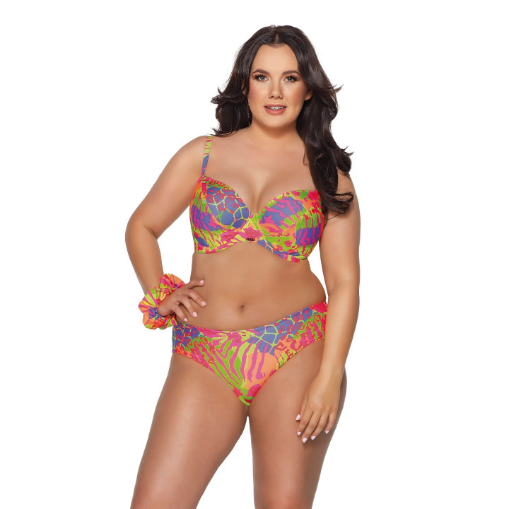 Ava SF-188/5/B figi tanga kąpielowe multikolor fluo