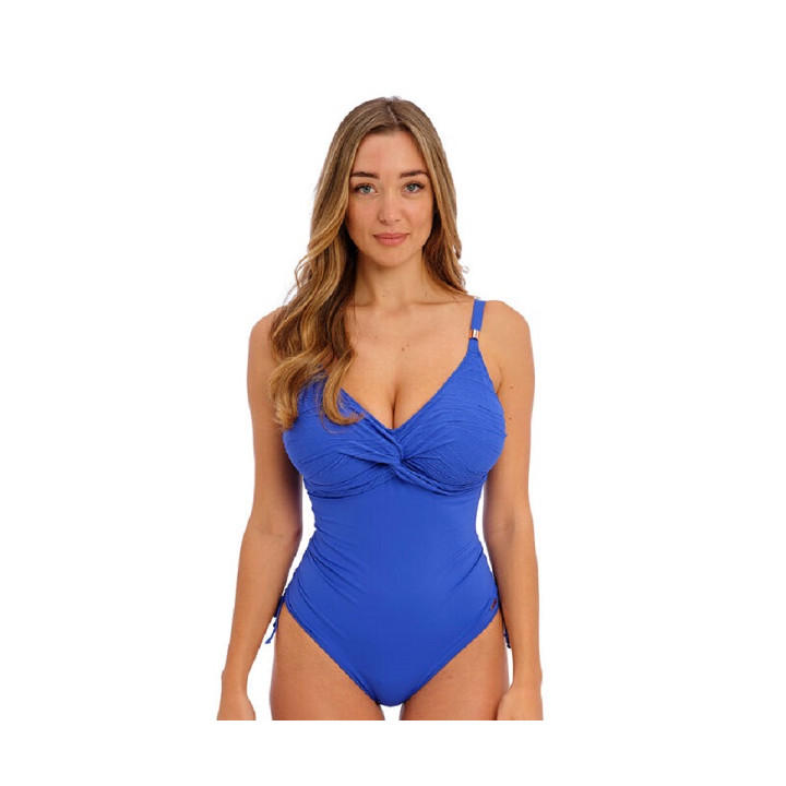 Fantasie Beach Waves jednoczęściowy soft chabrowy