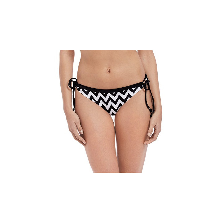 Majtki kąpielowe Freya Making Waves figi bikini czarno-białe