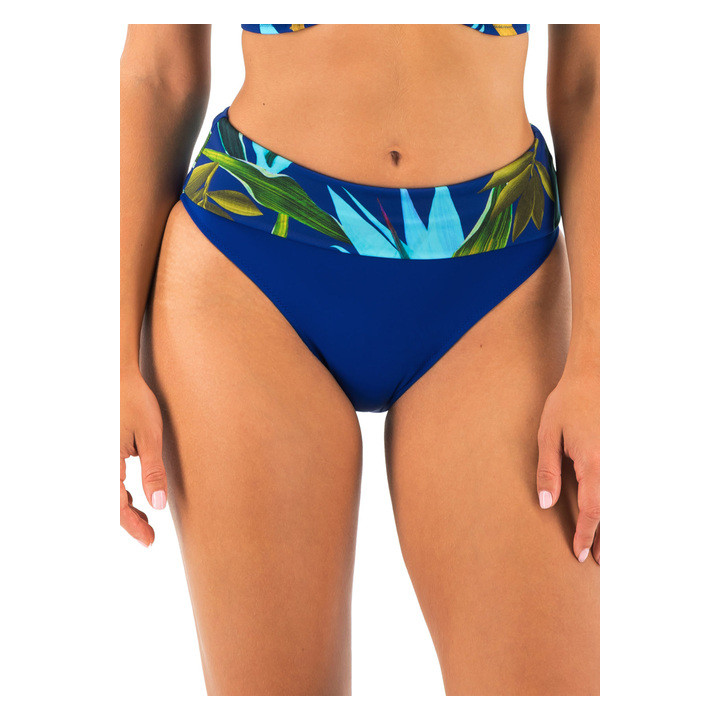 Fantasie Pichola figi midi wywijane granatowe w kwiaty