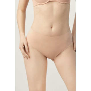 Ysabel Mora Cotton Seamless 19662 Figi damskie midi bezszwowe beżowe