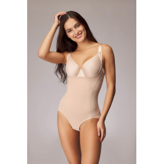 Modelujące body pod biust Ysabel Mora 19621 wyszczuplające beżowe