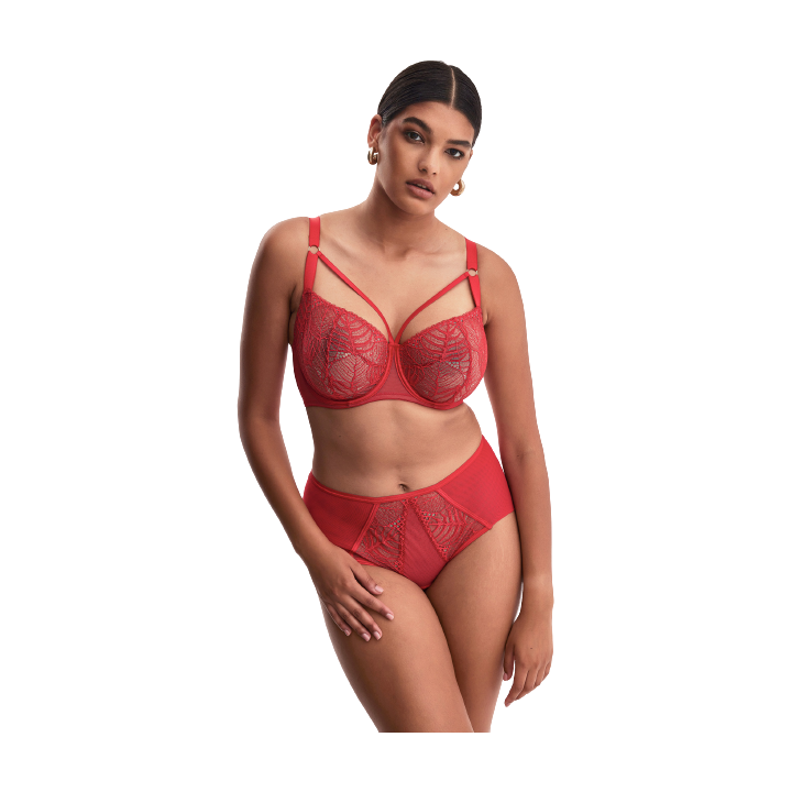 Alles Beverly soft half czerwony-paski