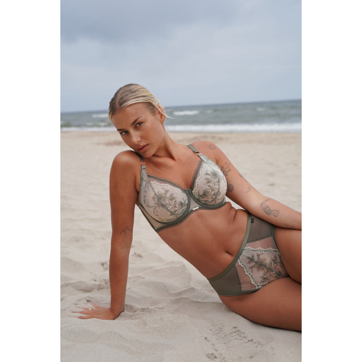 Krisline Lulu bralette soft zielony khaki