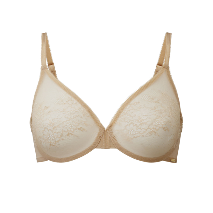 Biustonosz miękki delikatny Gossard Glossies Lace soft beżowy