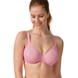 Biustonosz koronkowy na fiszbinie Gossard Glossies Lace soft różowy