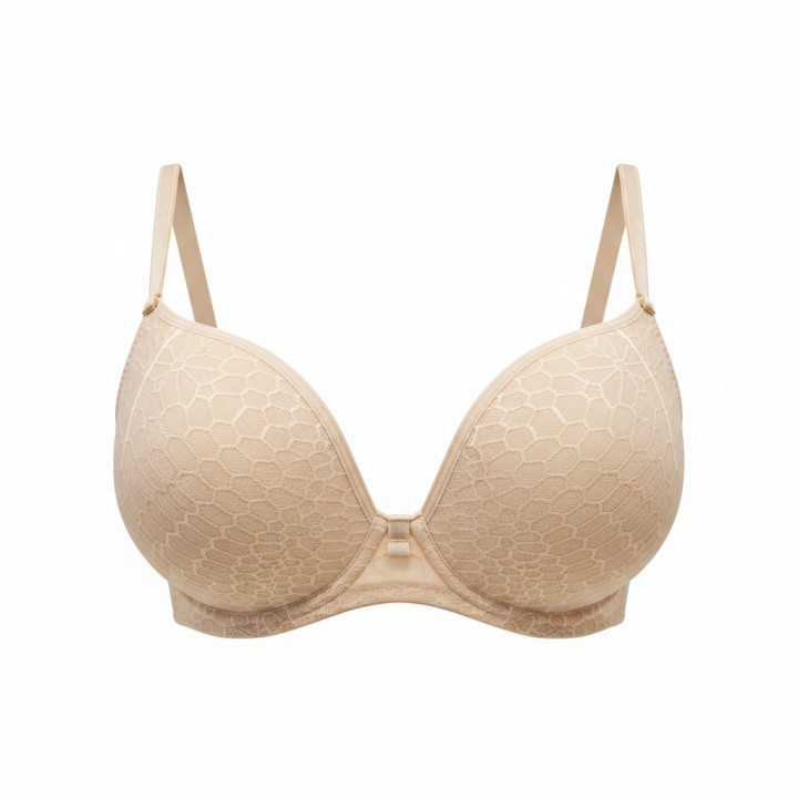 Lemax Favorite usztywniany plunge deco beżowy