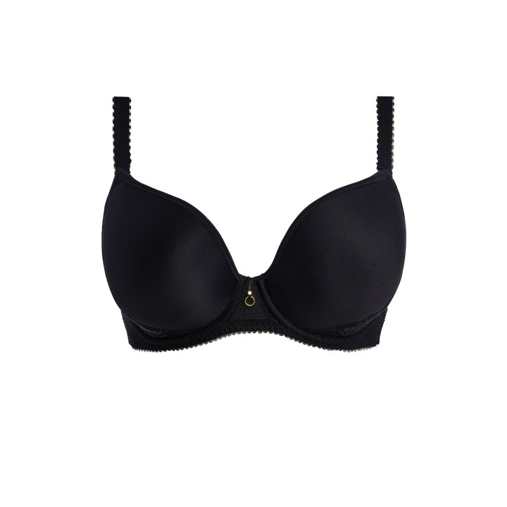 Biustonosz usztywniany do dekoltu Freya Deco Fascinate plunge czarny