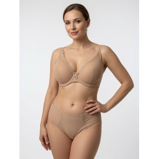 Lemax Savannah usztywniany plunge deco bralette beżowy