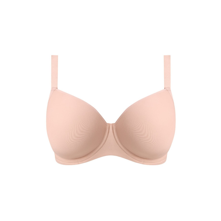 Biustonosz usztywniany do dekoltu Freya Essentialy Smooth plunge beżowy
